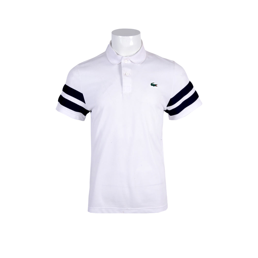 LAC MEN S/S POLO SHIRT DH7352-522 WHT S (IRS)