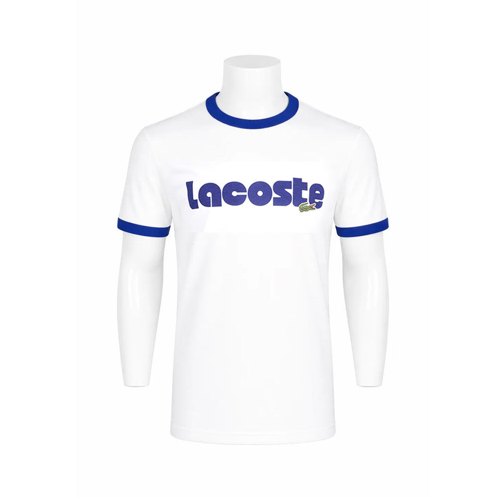LAC MEN S/S R.NECK SHIRT TH7531-F2F WHT M (IRS)