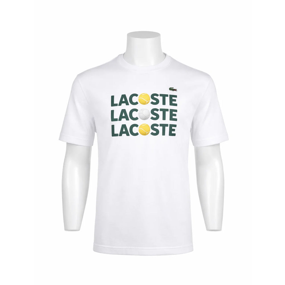 LAC MEN S/S R.NECK SHIRT TH7370-001 WHT S (IRS)