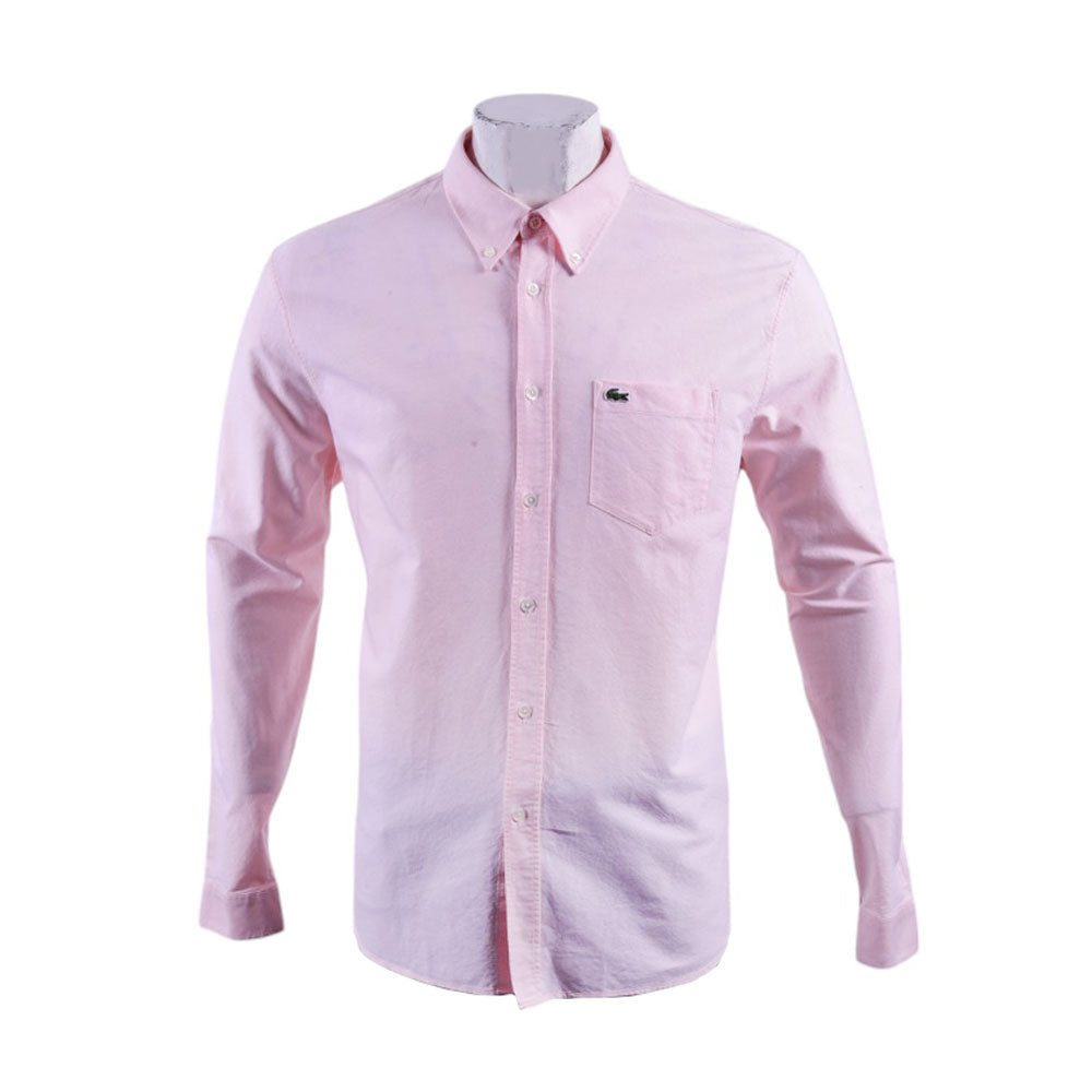 LAC MEN L/S DRESS SHIRT CH1911-7FD PNK M (IR)