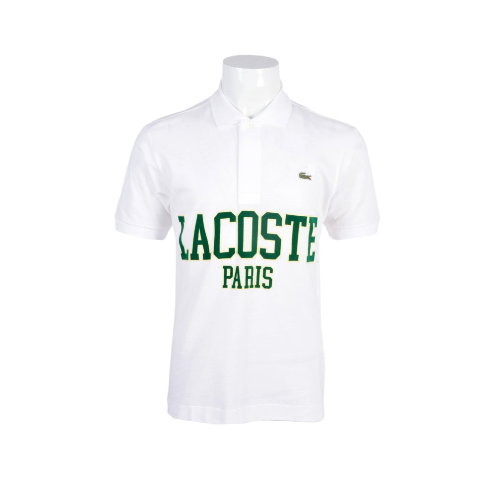 LAC MEN S/S POLO SHIRT PH7419-001 WHT S (IRS)