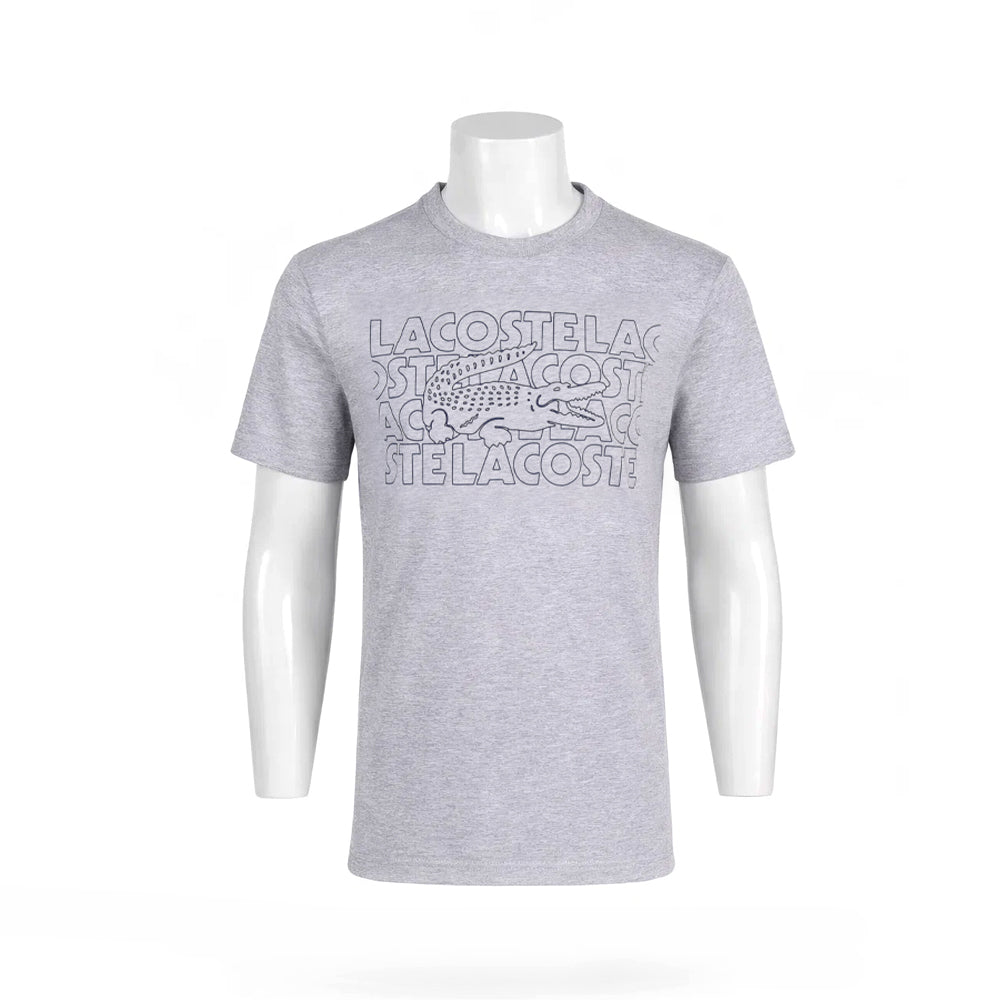 LAC MEN S/S R.NECK SHIRT TH7505-CCA GRY M (IRS)