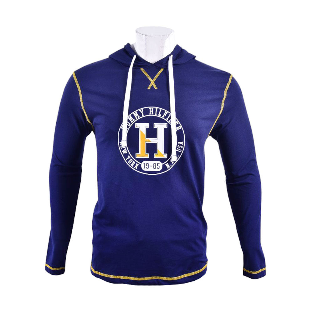 TH MEN L/S HOODIE 09T4197410 NVY L (IRW)