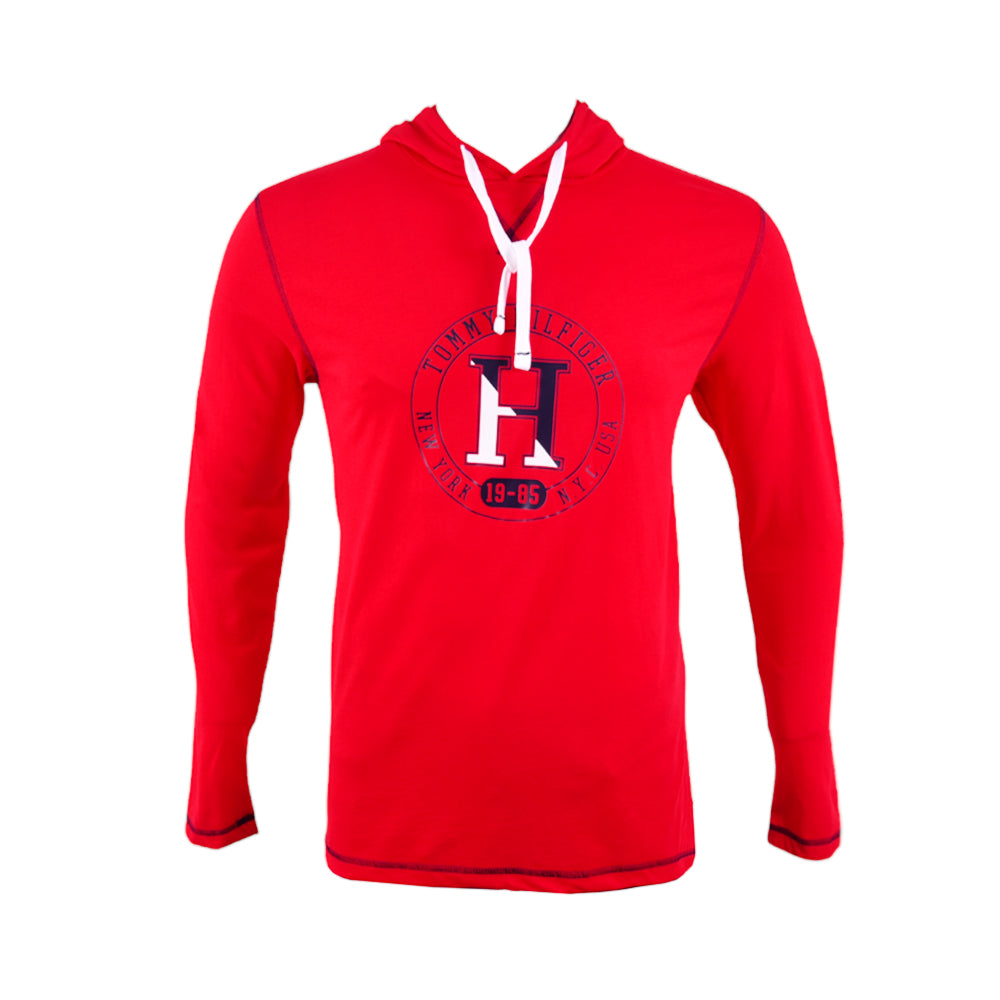 TH MEN L/S HOODIE 09T4197608 RED M (IRW)