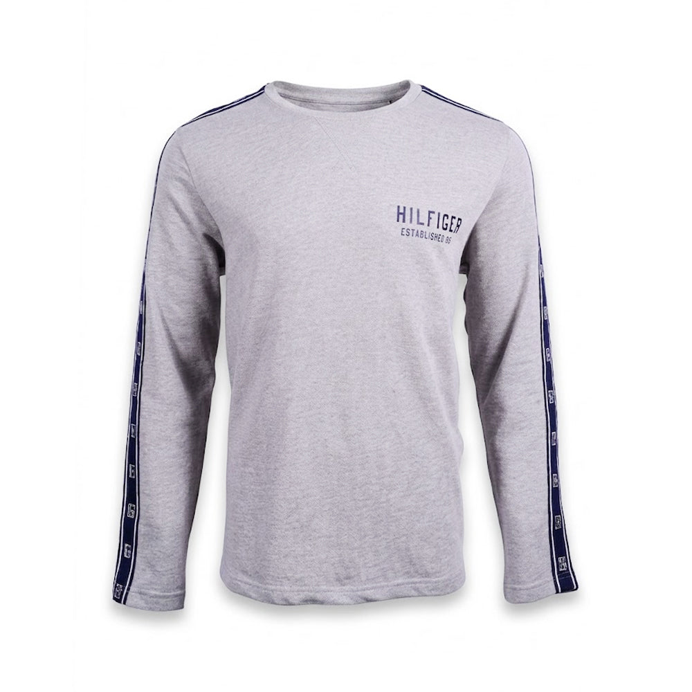 TH MEN L/S R-NECK SHIRT 09T4087004 GRY M (IRW)