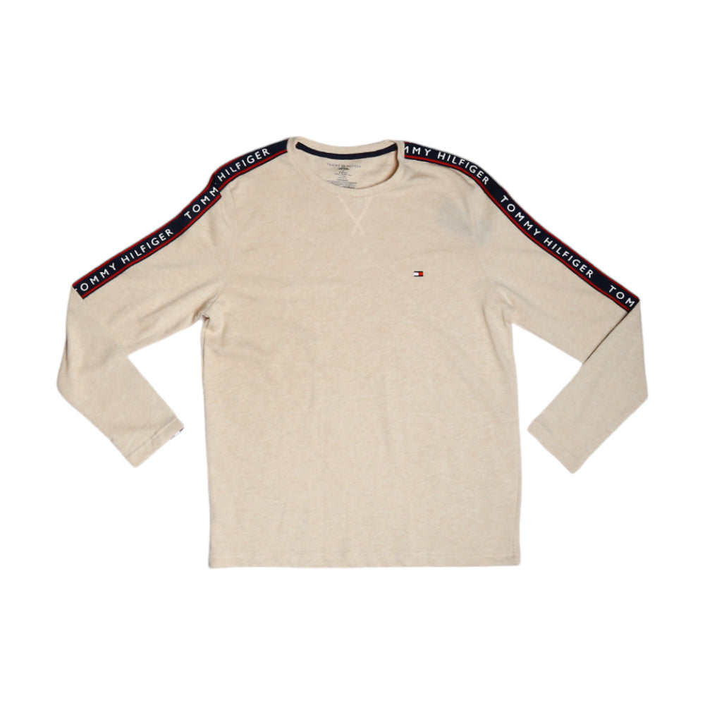 TH MEN L/S R-NECK SHIRT 09T4257278 SKNS M (IRW)