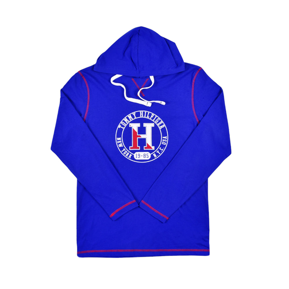 TH.MEN L/S HOODIE 09T4197431 BLU L (IRW)