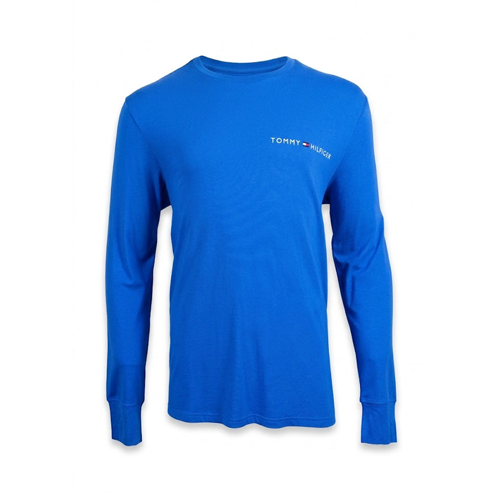 TH.MEN L/S R.NECK SHIRT 09T4121474 BLU L (IRW)