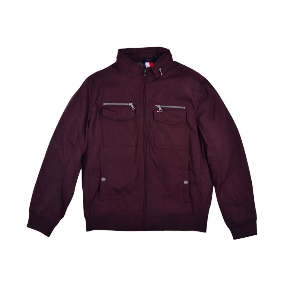TH.MEN L/S BOMBER JACKET 158AP775 MRN S (IRW)