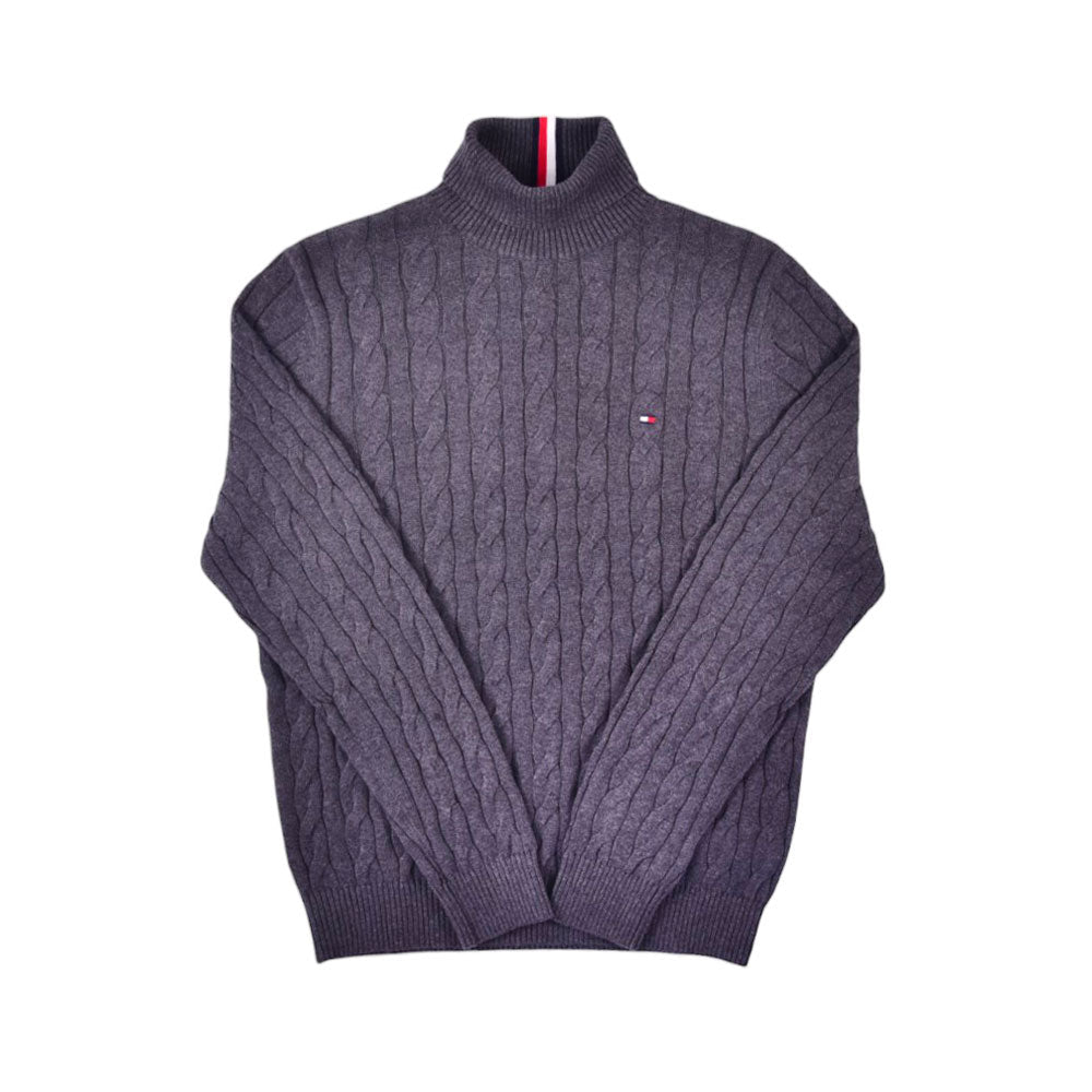 TH.MEN L/S HIGHNECK SWEATER 78JB411021 GRY L (IRW)
