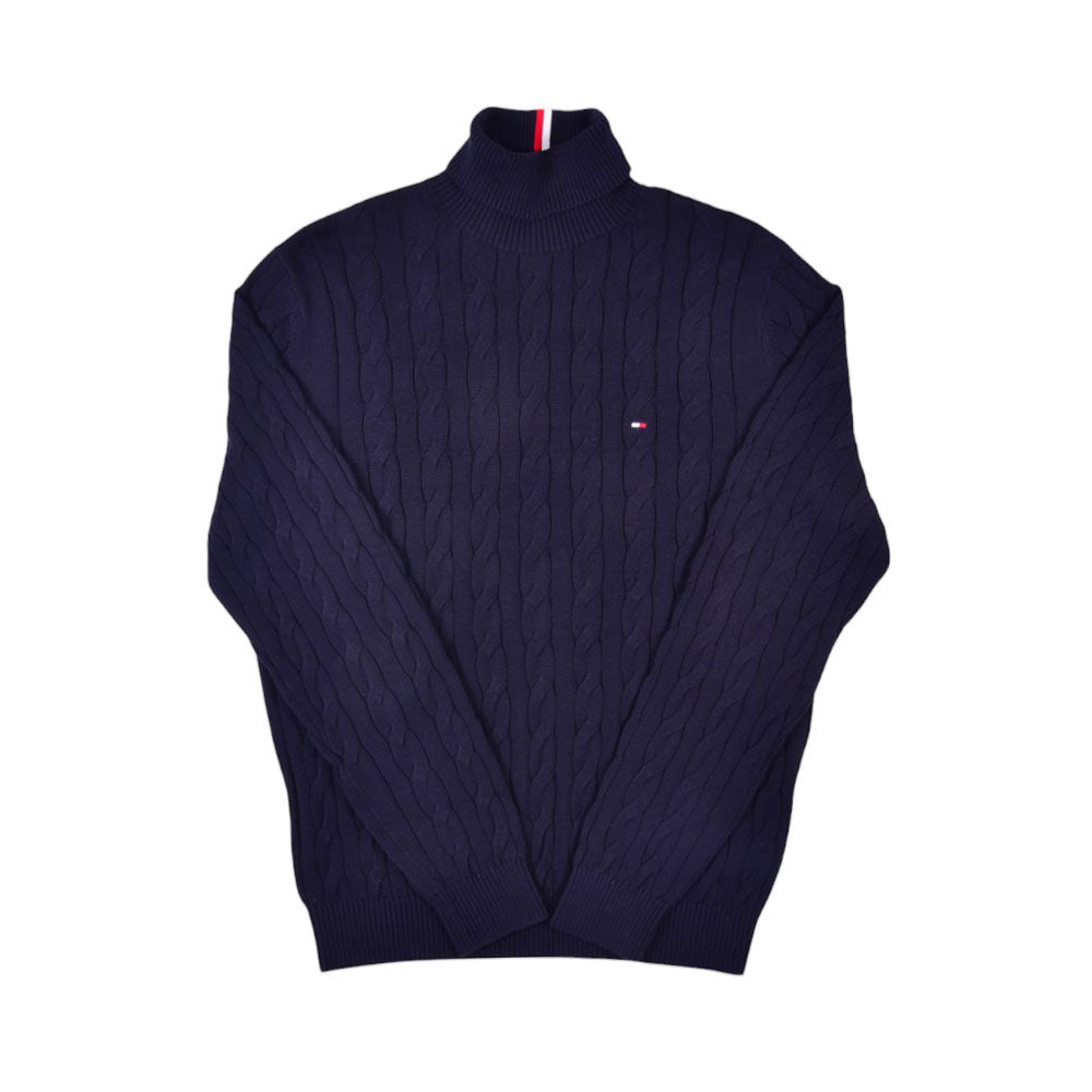 TH.MEN L/S HIGHNECK SWEATER 78JB411410 NVY L (IRW)