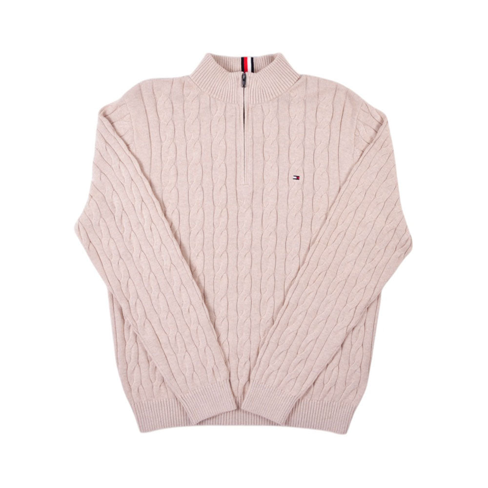 TH.MEN L/S H-ZIPPER SWEATER 78JB175-280 SKN L (IRW)