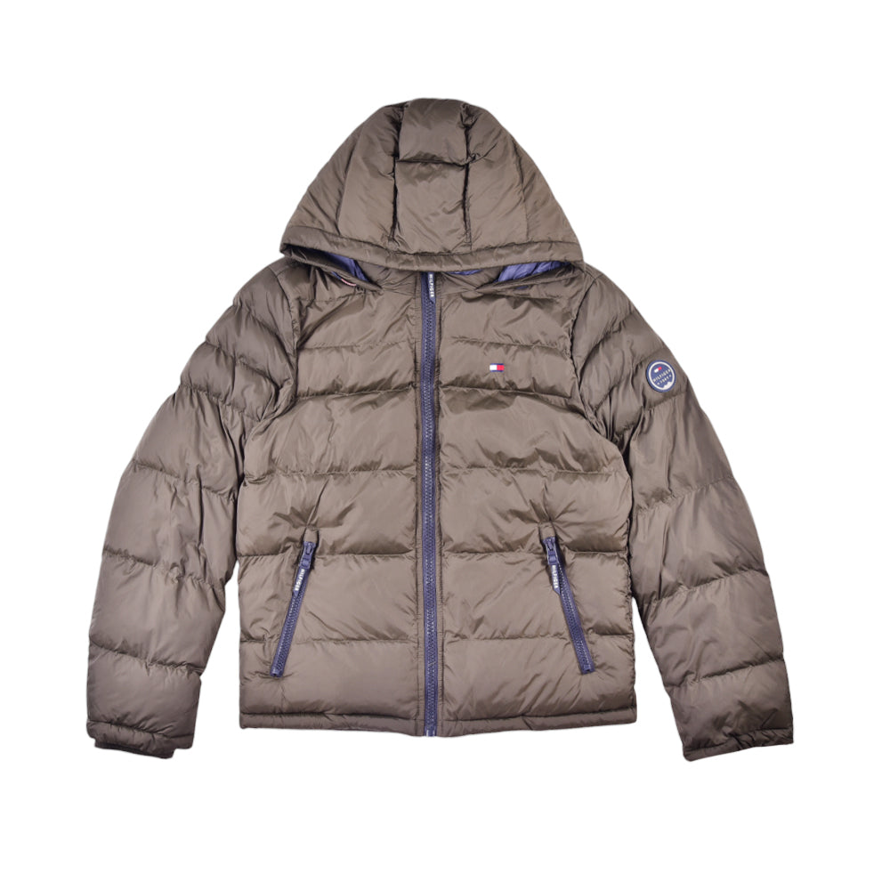 TH MEN L/S PUFFER JACKET 158AN508 OLV S (IRW)