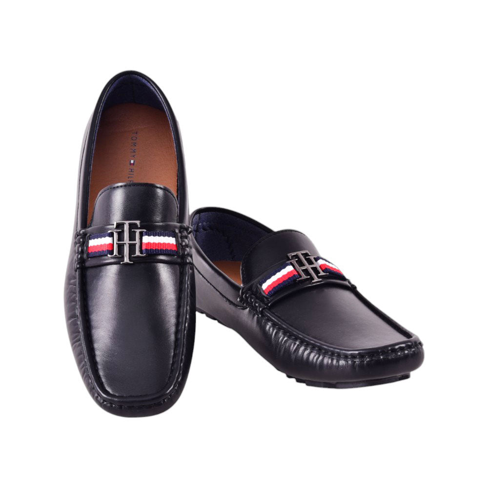 TH MEN LOAFER SHOES ATINO 002 BLK 10 (IR)