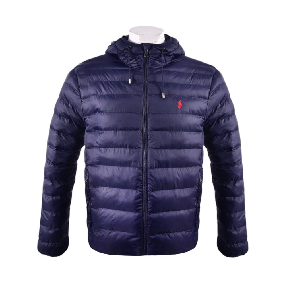RL MEN L/S PUFFER JACKET W HOOD 048002 NVY M (IRW)