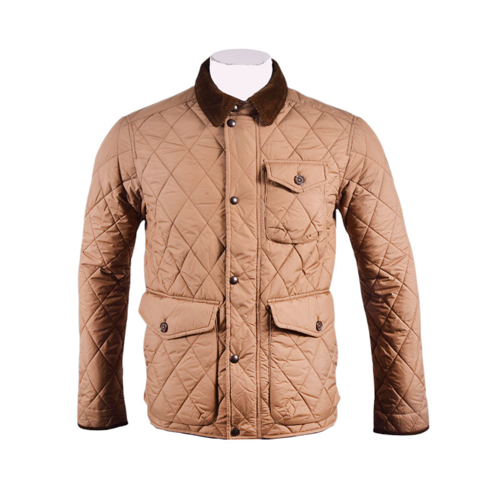 RL MEN L/S DIAMOND PUFFER JACKET 071012 BRN L (IRW)