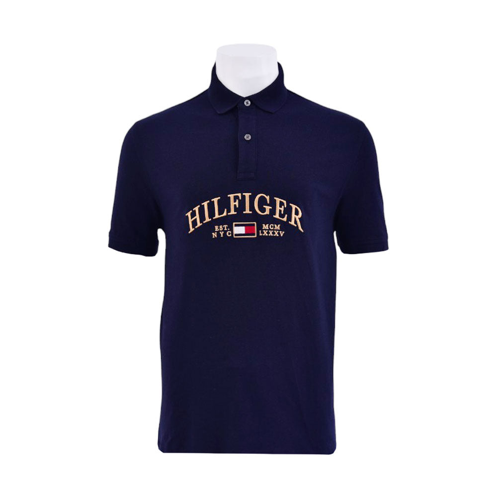 TH.MEN S/S POLO SHIRT 78JB241-410 NVY L (IRS)