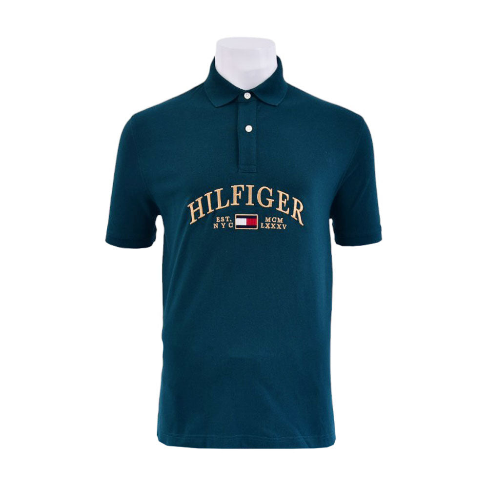 TH.MEN S/S POLO SHIRT 78JB241-301 GRN L (IRS)
