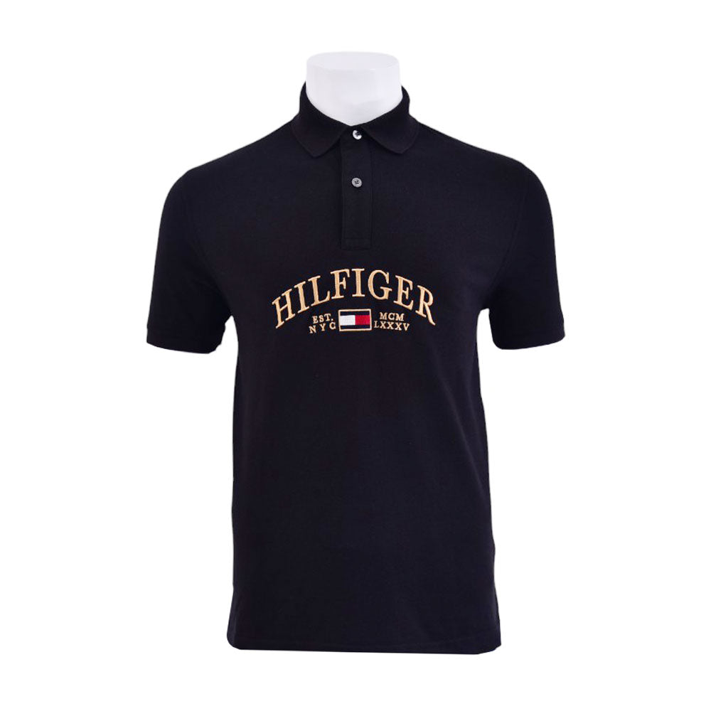 TH.MEN S/S POLO SHIRT 78JB241-001 BLK L (IRS)