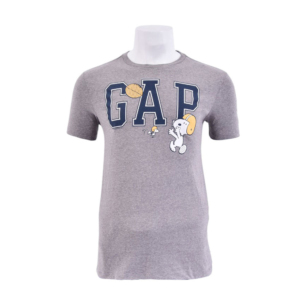 GAP MEN S/S R.NECK SHIRT 605156 GRY L (IRS)