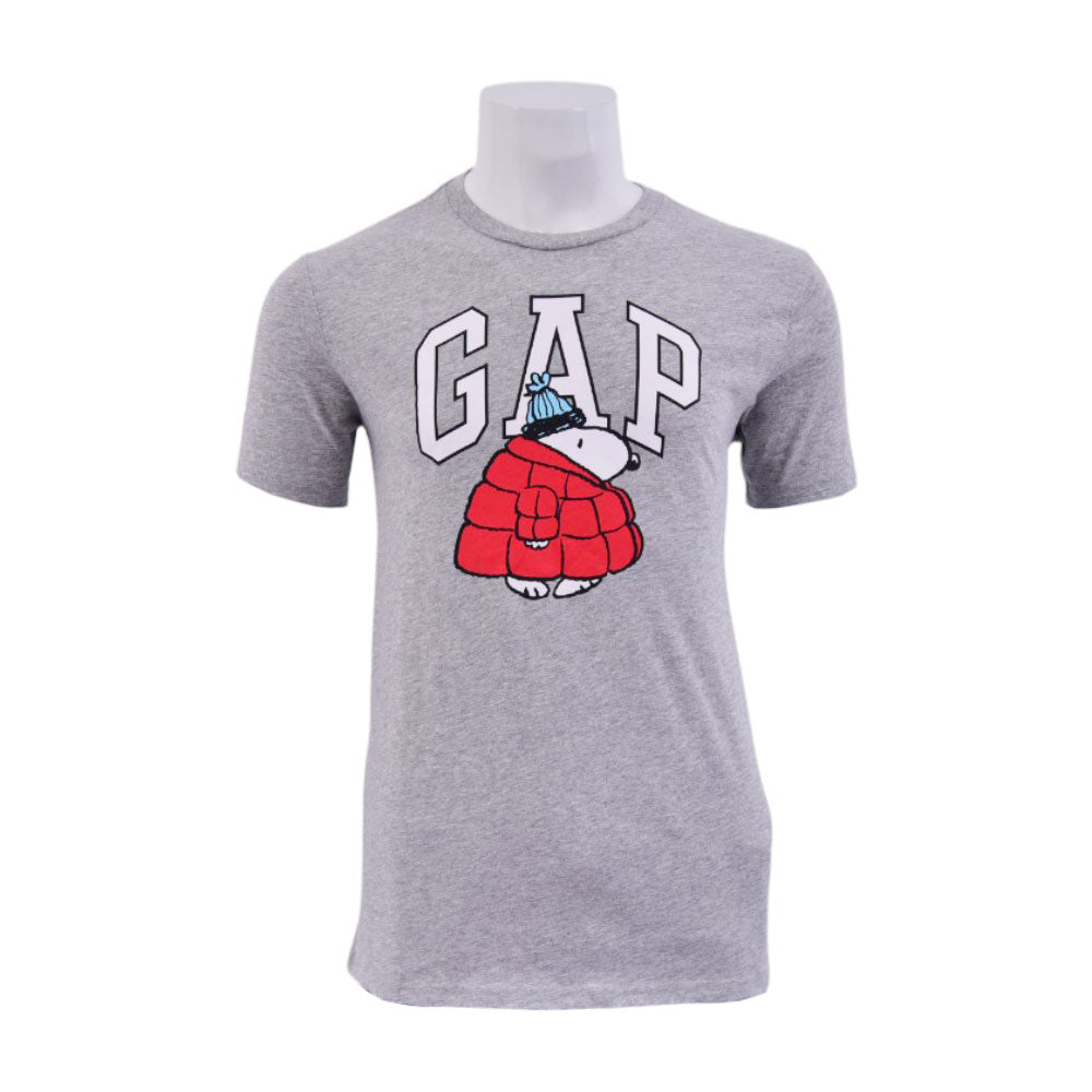 GAP MEN S/S R.NECK SHIRT 648501 GRY S (IRS)