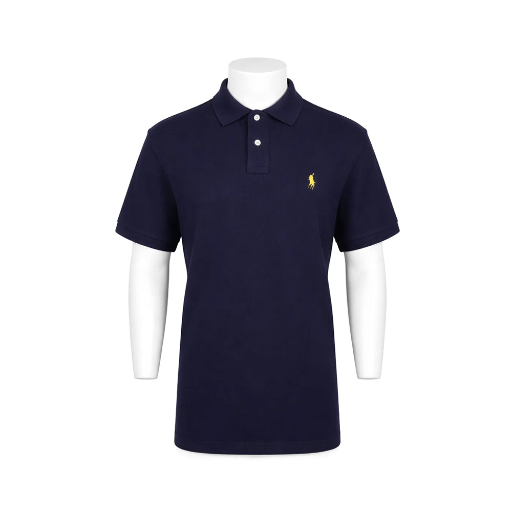 RL MEN S/S POLO SHIRT 738001 NAVY XL (IRS)