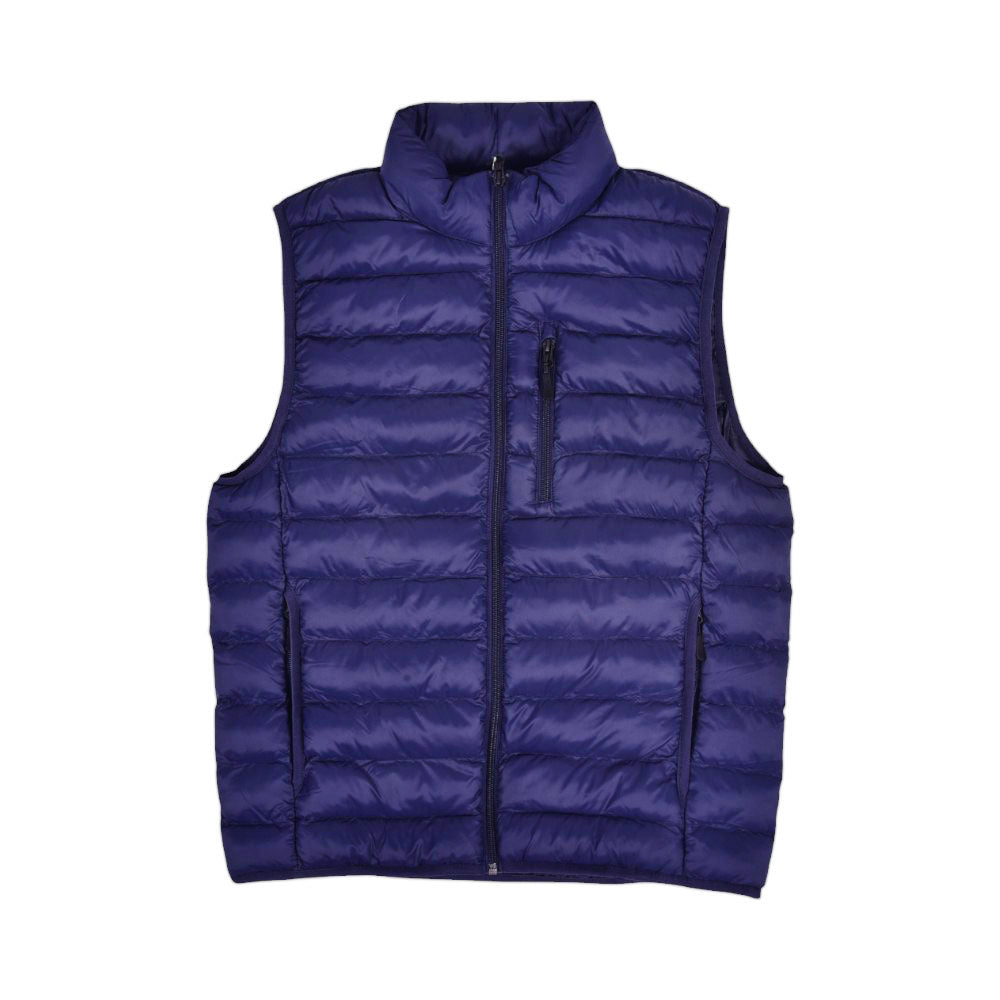 HEAT 32 MEN S/L PUFFER JACKET 6147PRT-127 NVY S (IRW)