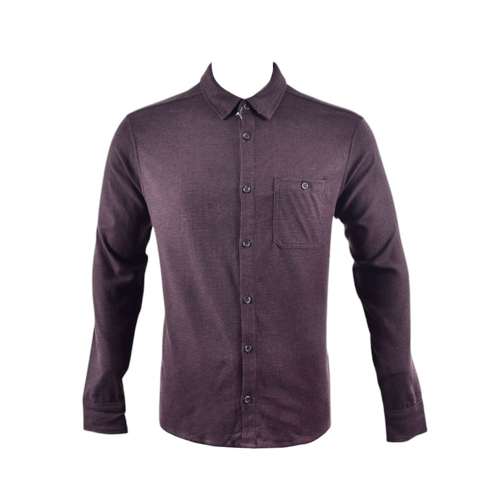 HEAT 32 MEN L/S SHIRT 1802325 BRN M (IRW)