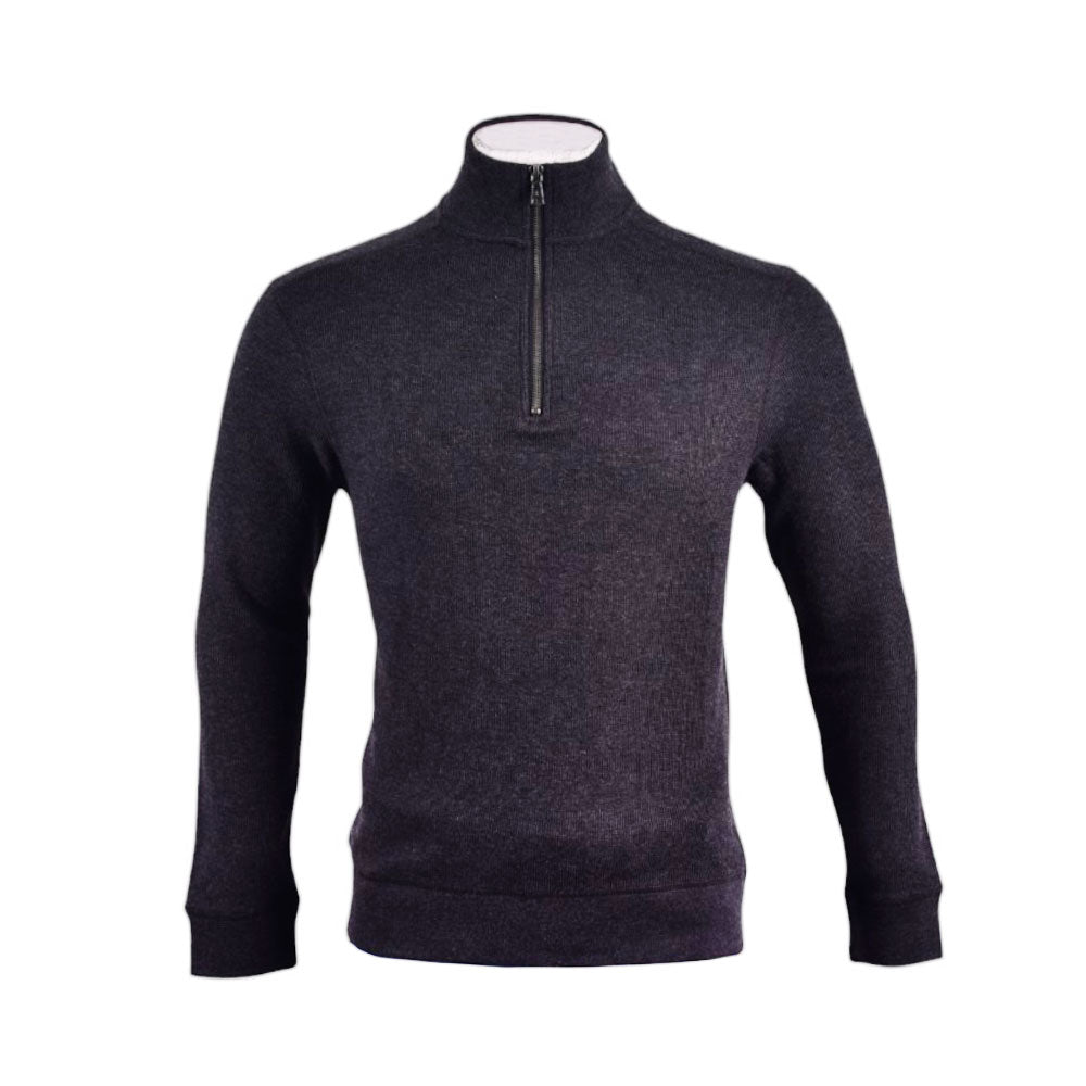 BANANA REPUBLIC MEN L/S H-ZIPPER SWEATER 1799236 GRY S (IRW)