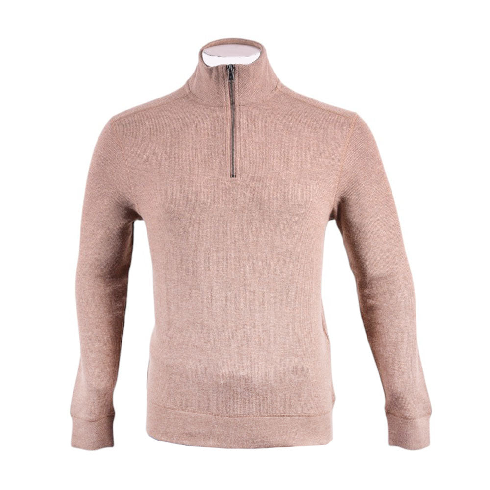 BANANA REPUBLIC MEN L/S H-ZIPPER SWEATER 1799236 TAN S (IRW)
