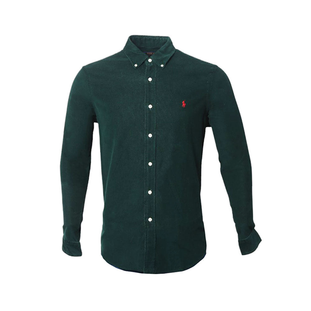 RL MEN L/S CORDUROY SHIRT 684023 BRN L (IRW)