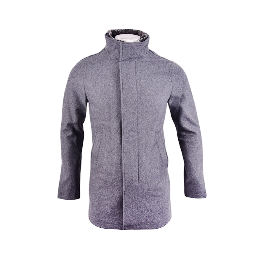 CK MEN L/S LONG COAT CM485569 GRY S (IRW)