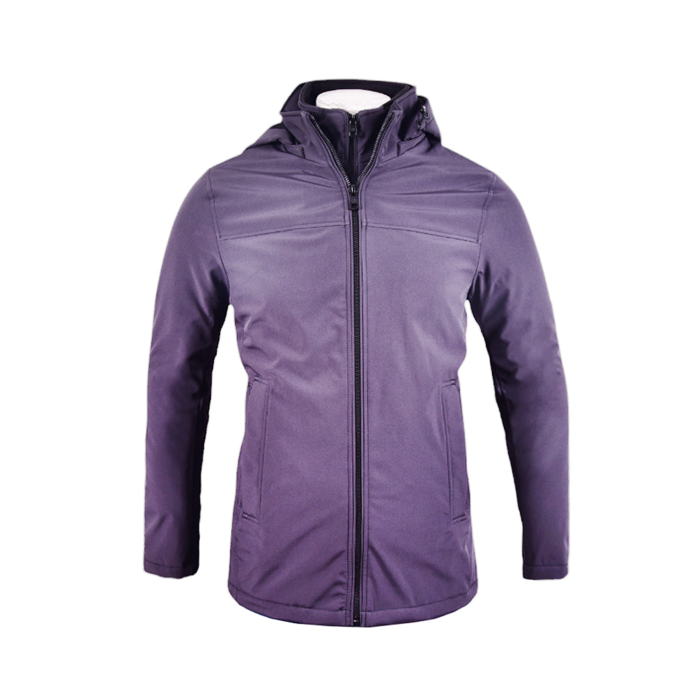 CK MEN L/S SOFT SHELL JACKET W-HOOD CM024493 D-GRY L (IRW)