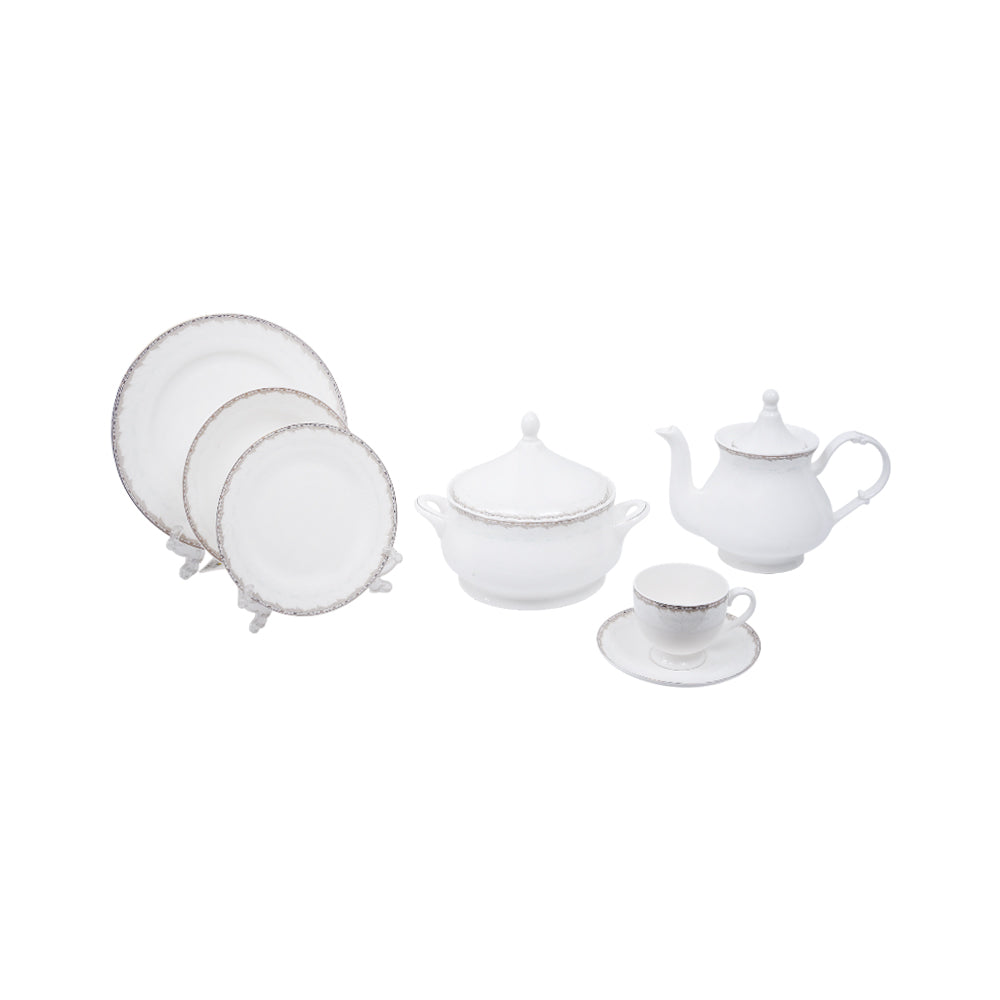 DINNER SET 61PC BONE CHINA HY-10 UC