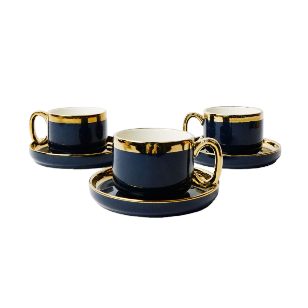 CUP & SAUCER SET 7PC ONE MORE 89-0607H-7700-C (Pack 6)