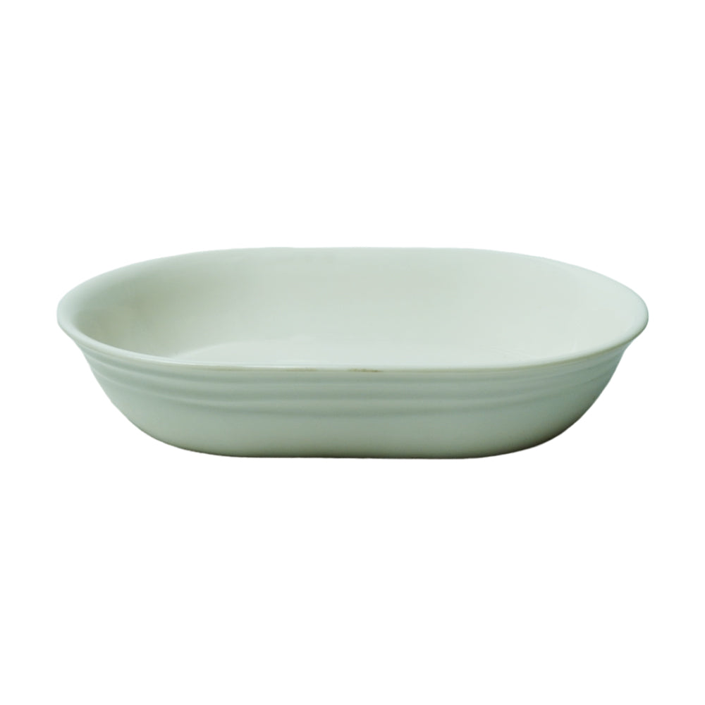 DISH RECTANGULAR LARGE MARQUEE PEARL WHITE