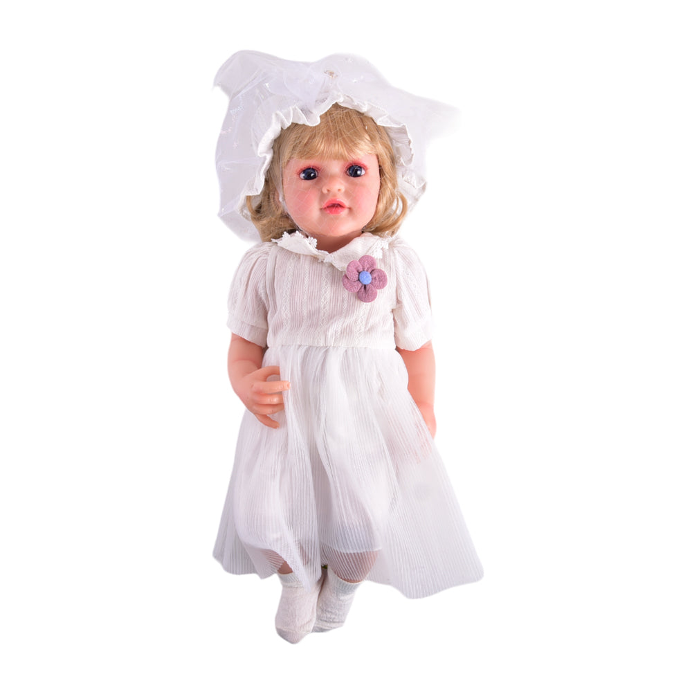 QM129 55 CM VINYL DOLL WHITE