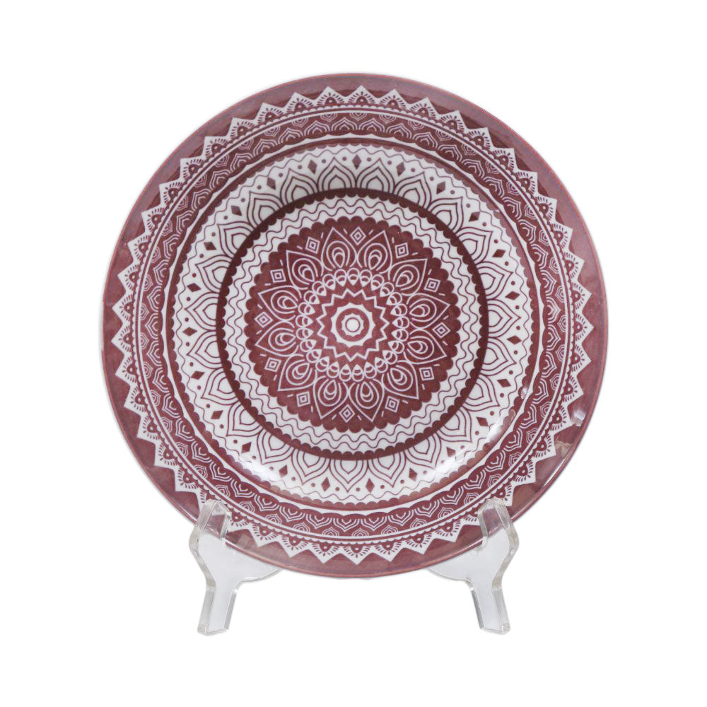 PLATE DEEP COLOR FULL MAHROON