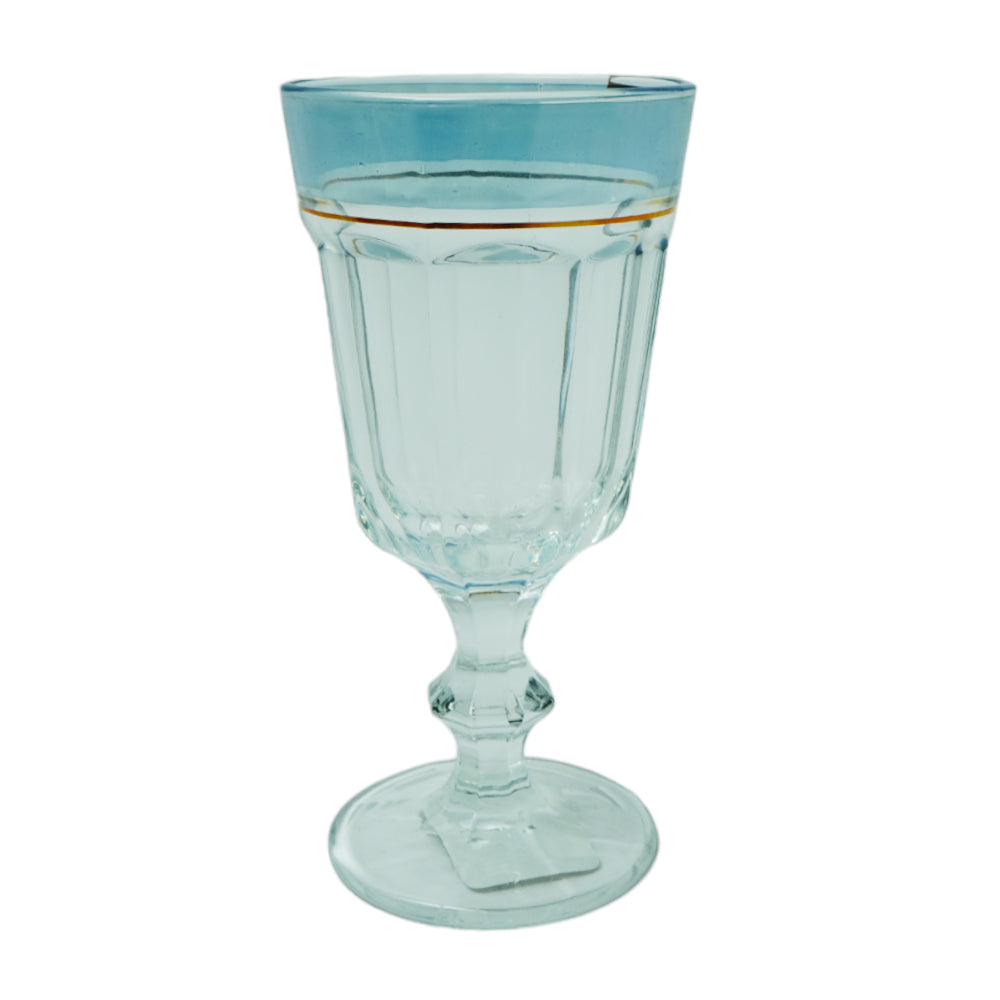 GLASS WINE G402GM BLUE/RED (Pack 6)