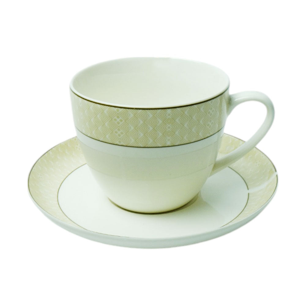CUP & SAUCER BONE CHINA 146-02313 MT (Pack 6)
