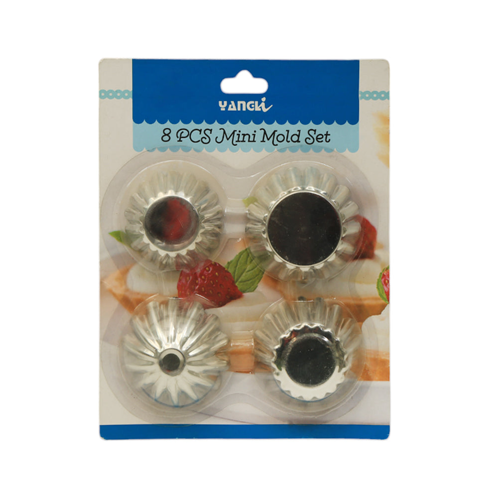 CUP CAKE MOLD SET 8PC IR I1769
