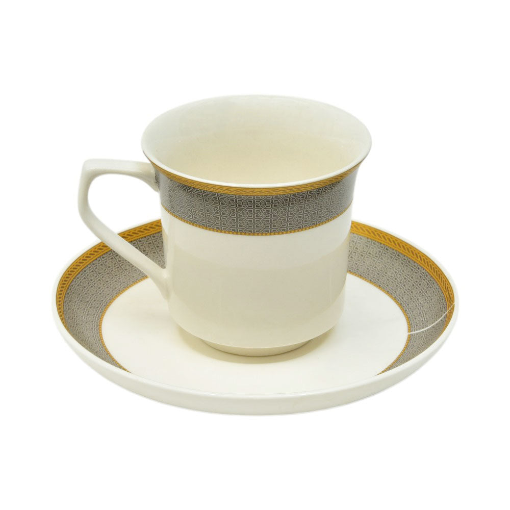 CUP & SAUCER BONE CHINA HO3 IMK (Pack 6)