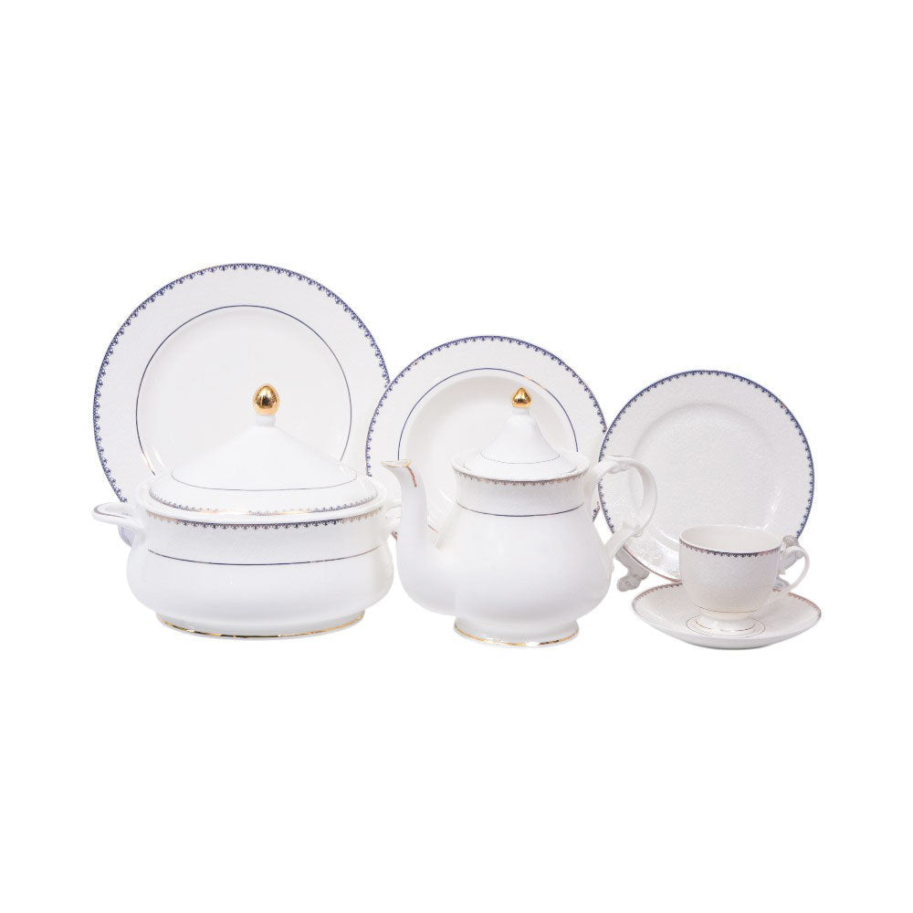 DINNER SET 61PC BONE CHINA GW-G01 ET