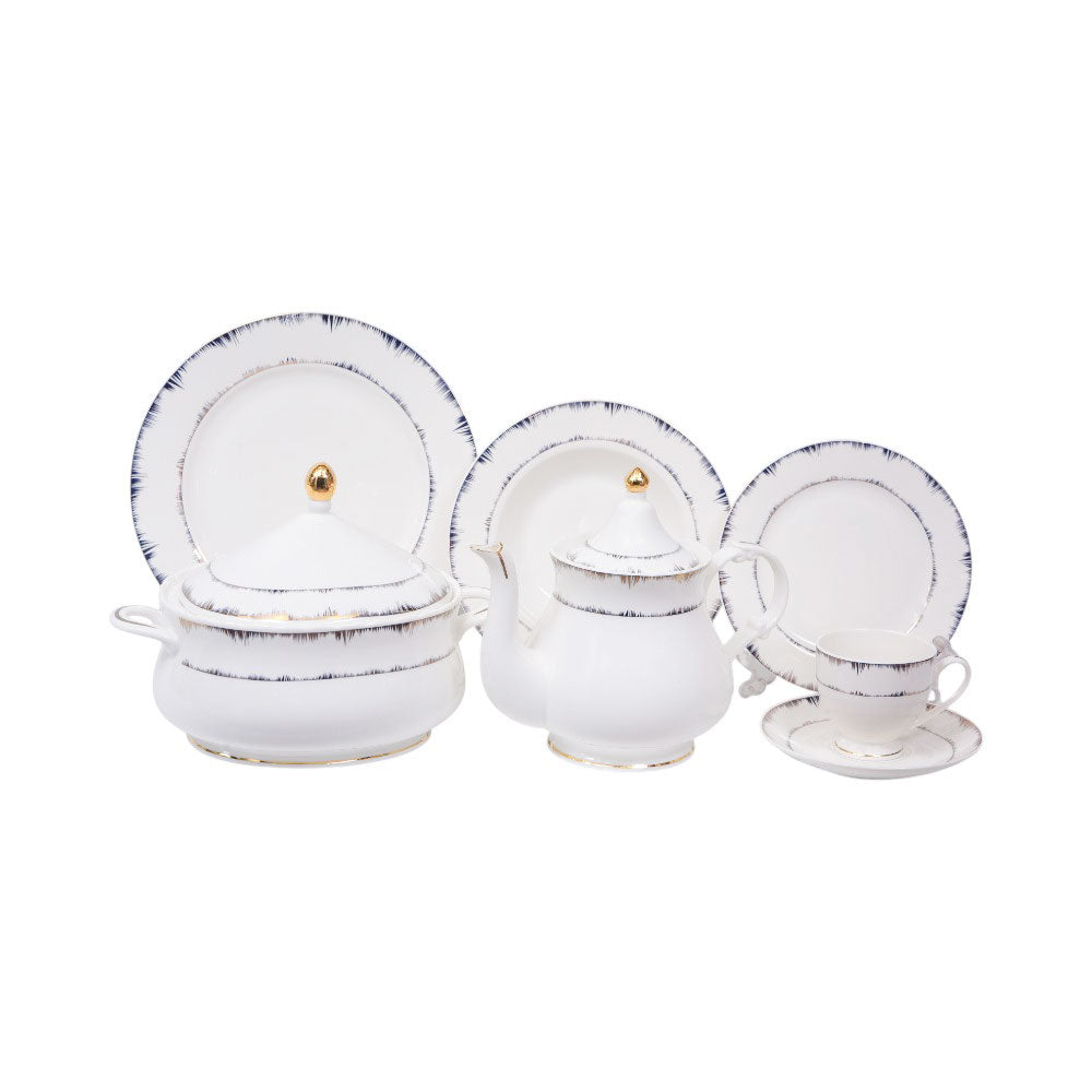 DINNER SET 61PC BONE CHINA GW-G03 ET