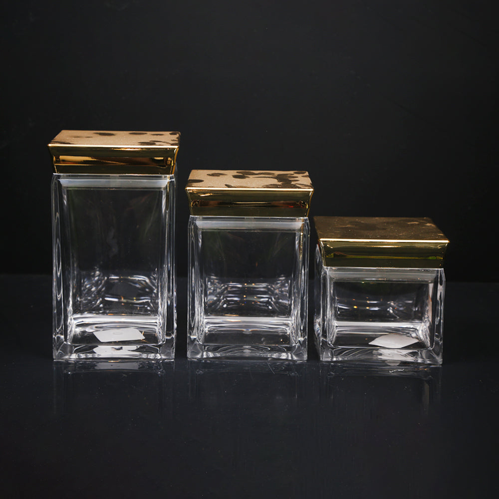 JAR SET 3PC ACRYLIC 4531G