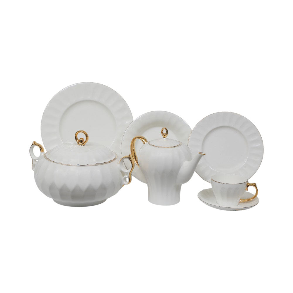 DINNER SET 61PC FINE BONE CHINA KYX KF