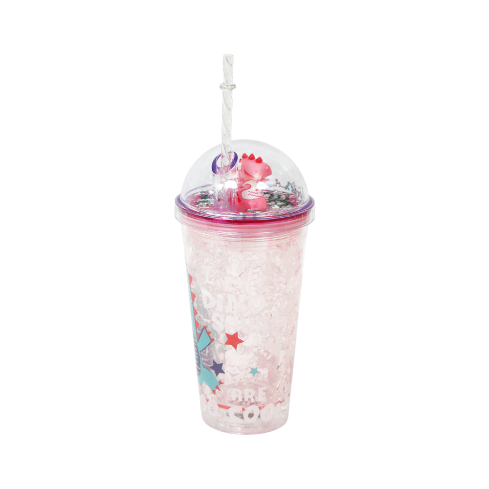 MUG WITH STRAW ACRYLIC 450ML IR ZSB-020068-1
