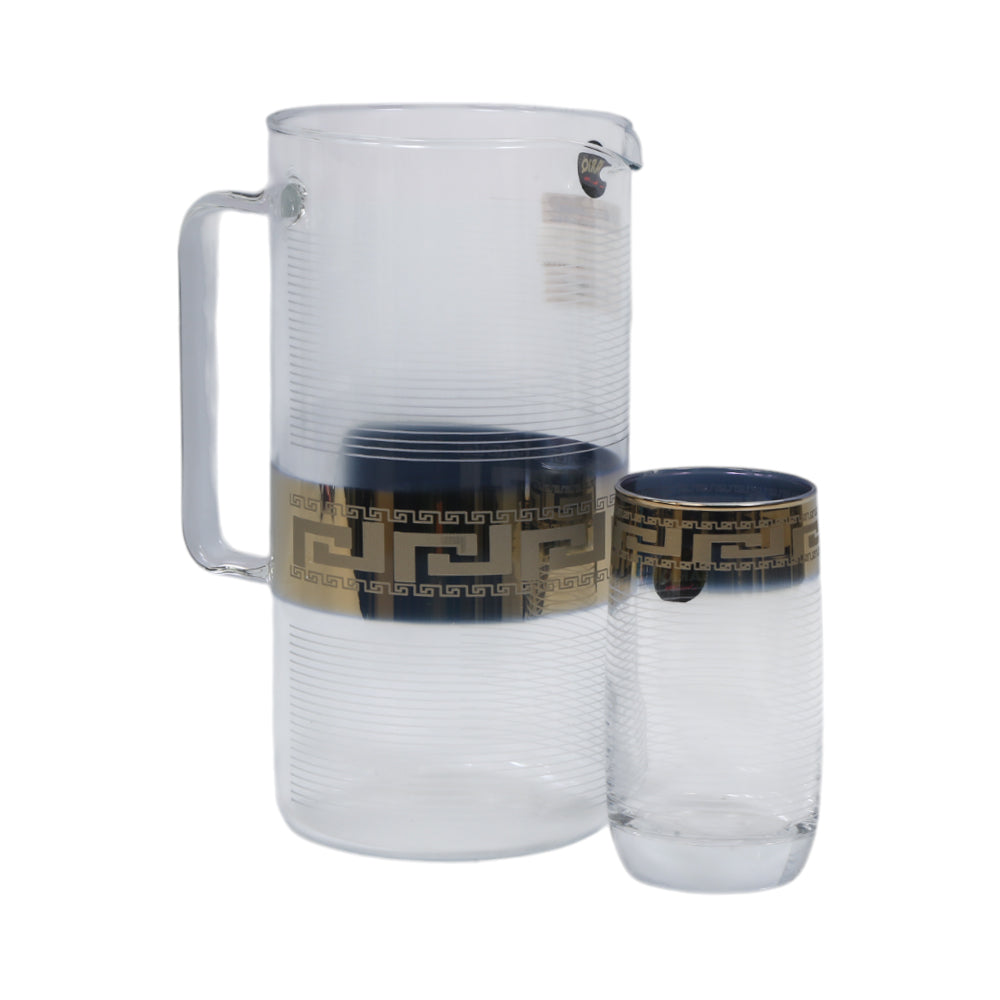 WATER SET 7PC LUMINARC VIGNE CUT GOLD GCV019-01