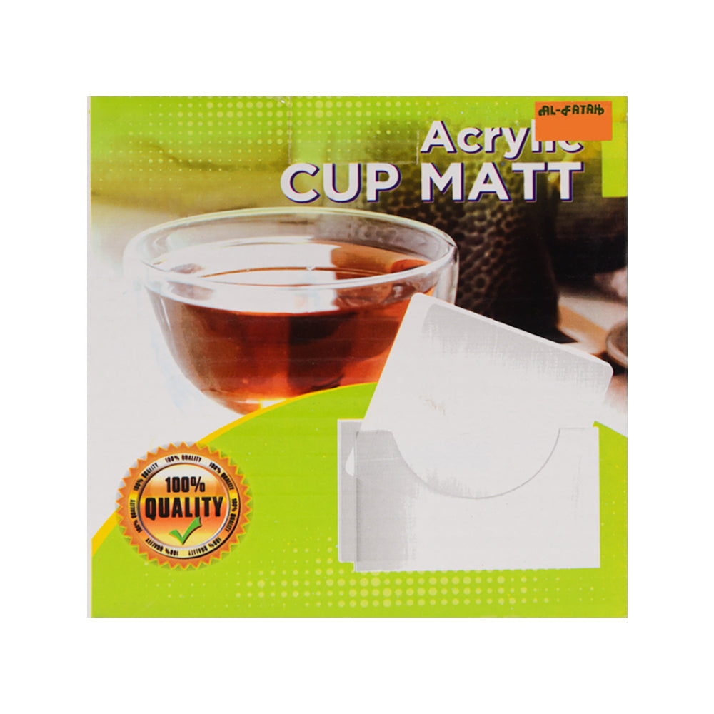 COASTER SET 6PC ACRYLIC LASANI SQUARE