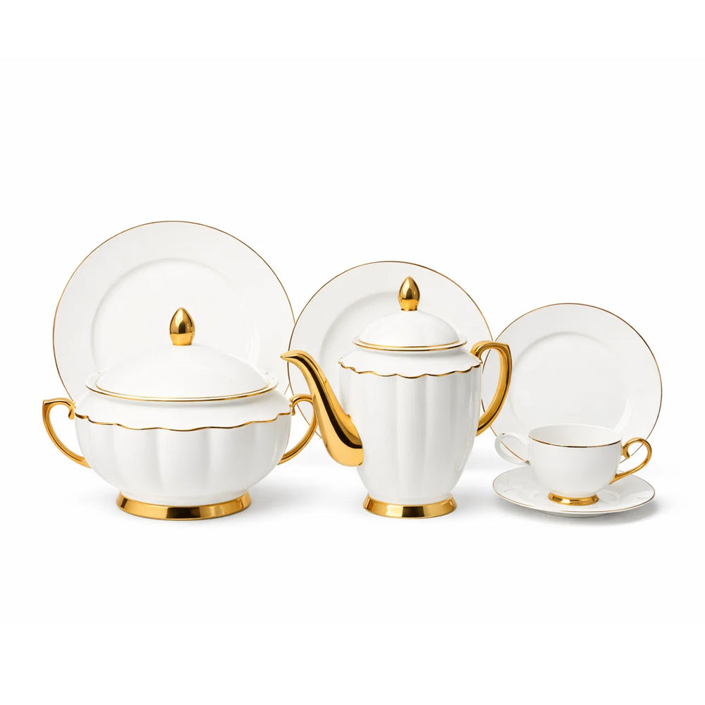 DINNER SET 65PC MORE & MORE DSGG GOLD AW